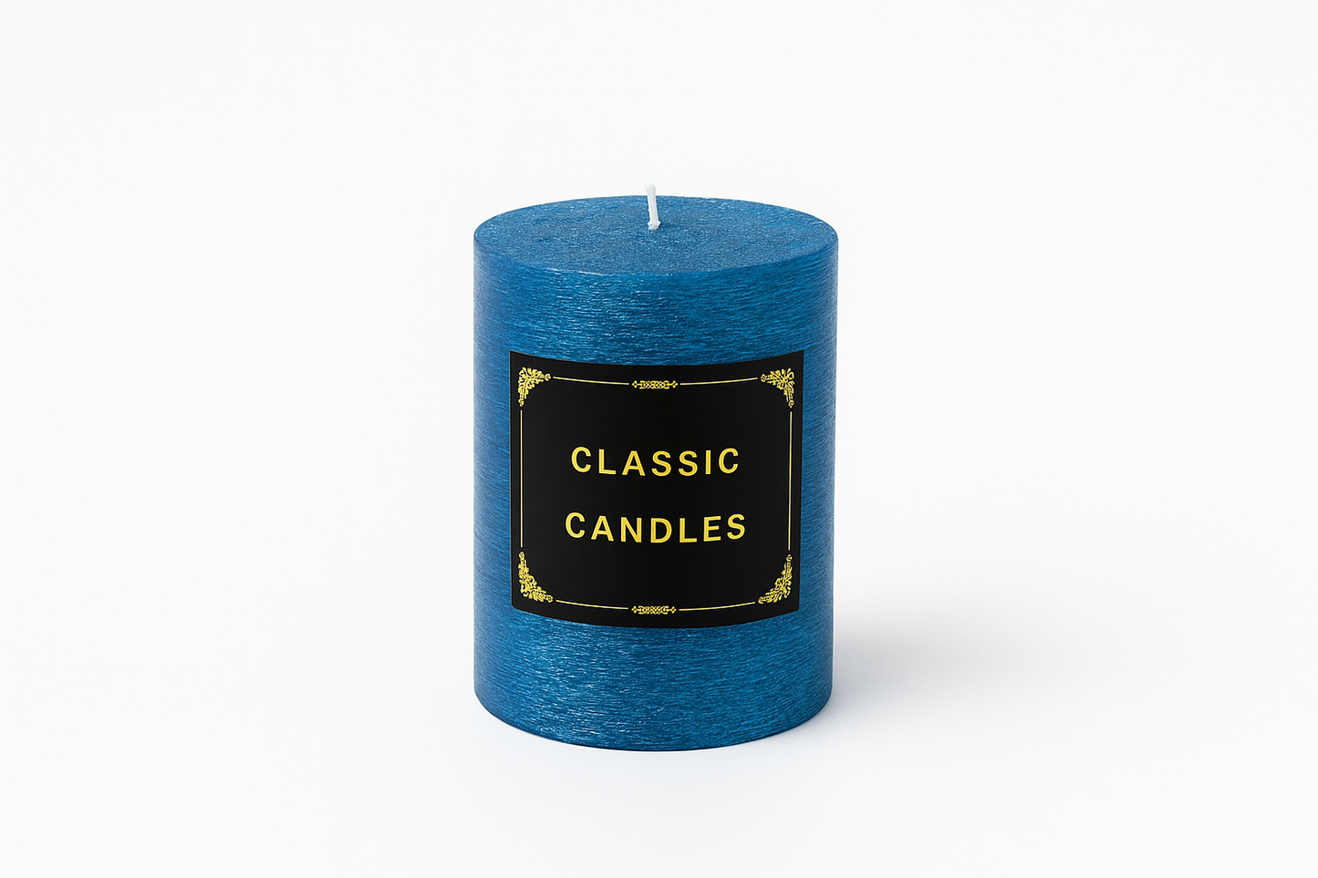 Glittering Classic Pillar Candles