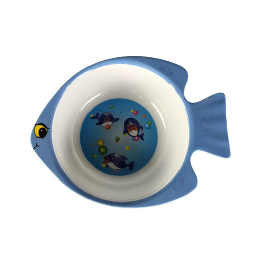 Kids Fish-Shaped Bowl – Blue
