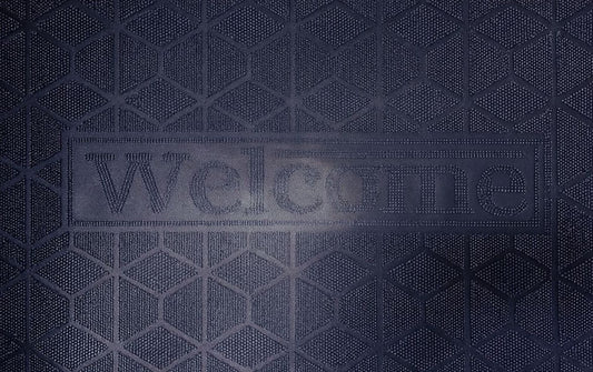 Hexa Pattern Welcome Mat