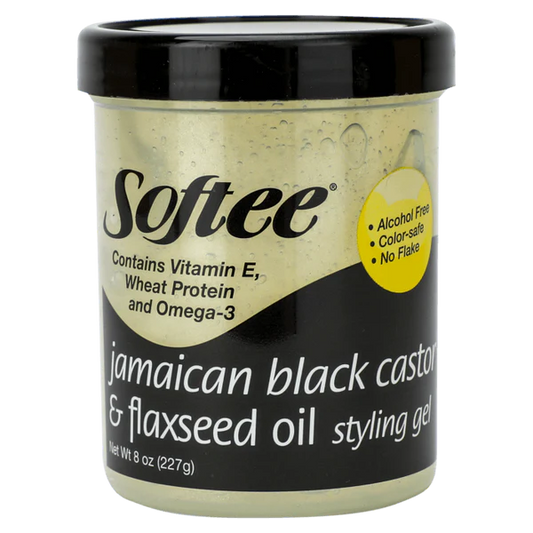 Softee Jamaican Black Castor & Flaxseed Oil Styling Gel – 8 oz (227 g)