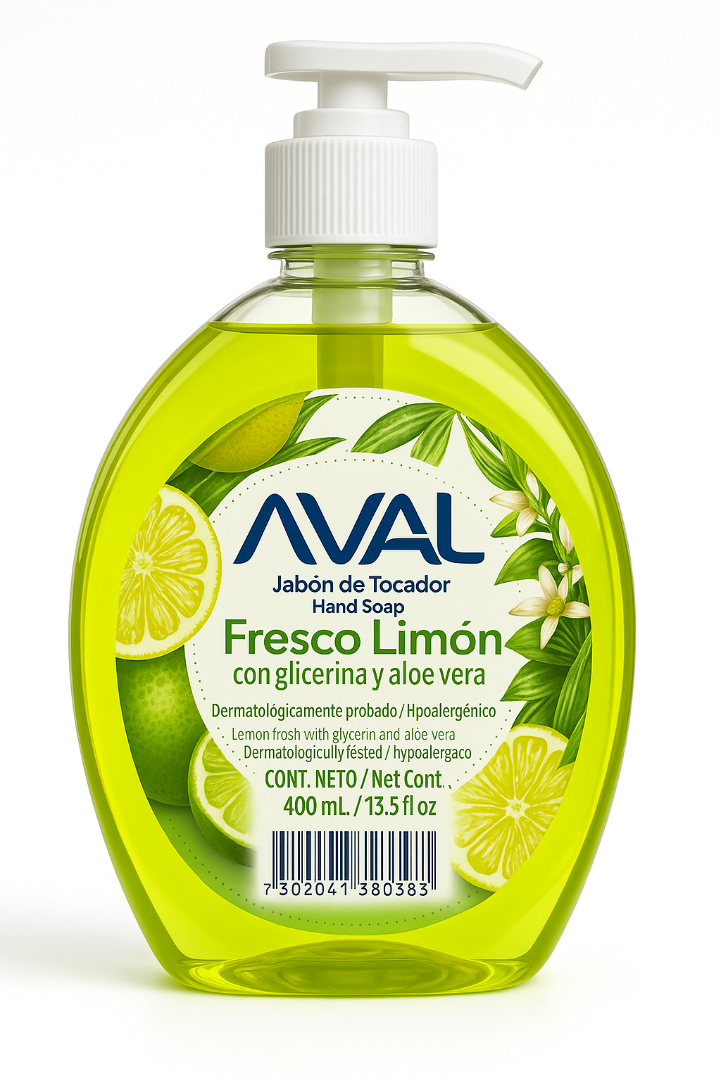 Aval Hand Soap – Fresco Limón (400 mL)