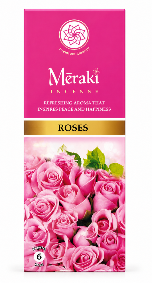 Meraki Roses Incense – 6 Packs