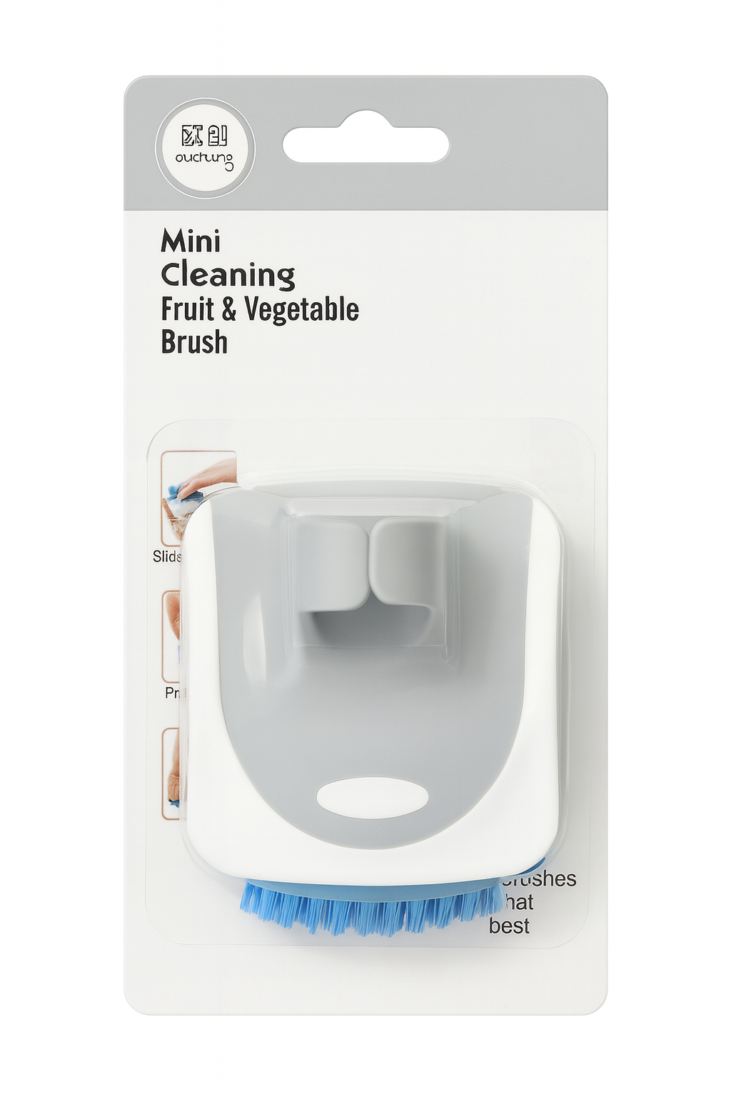 Mini Fruit & Vegetable Brush – Soft Grip
