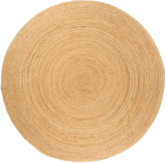 Natural Round Jute Rug – 180 cm