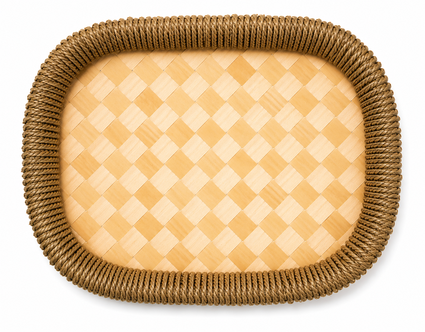 Oval  Woven Serving Tray