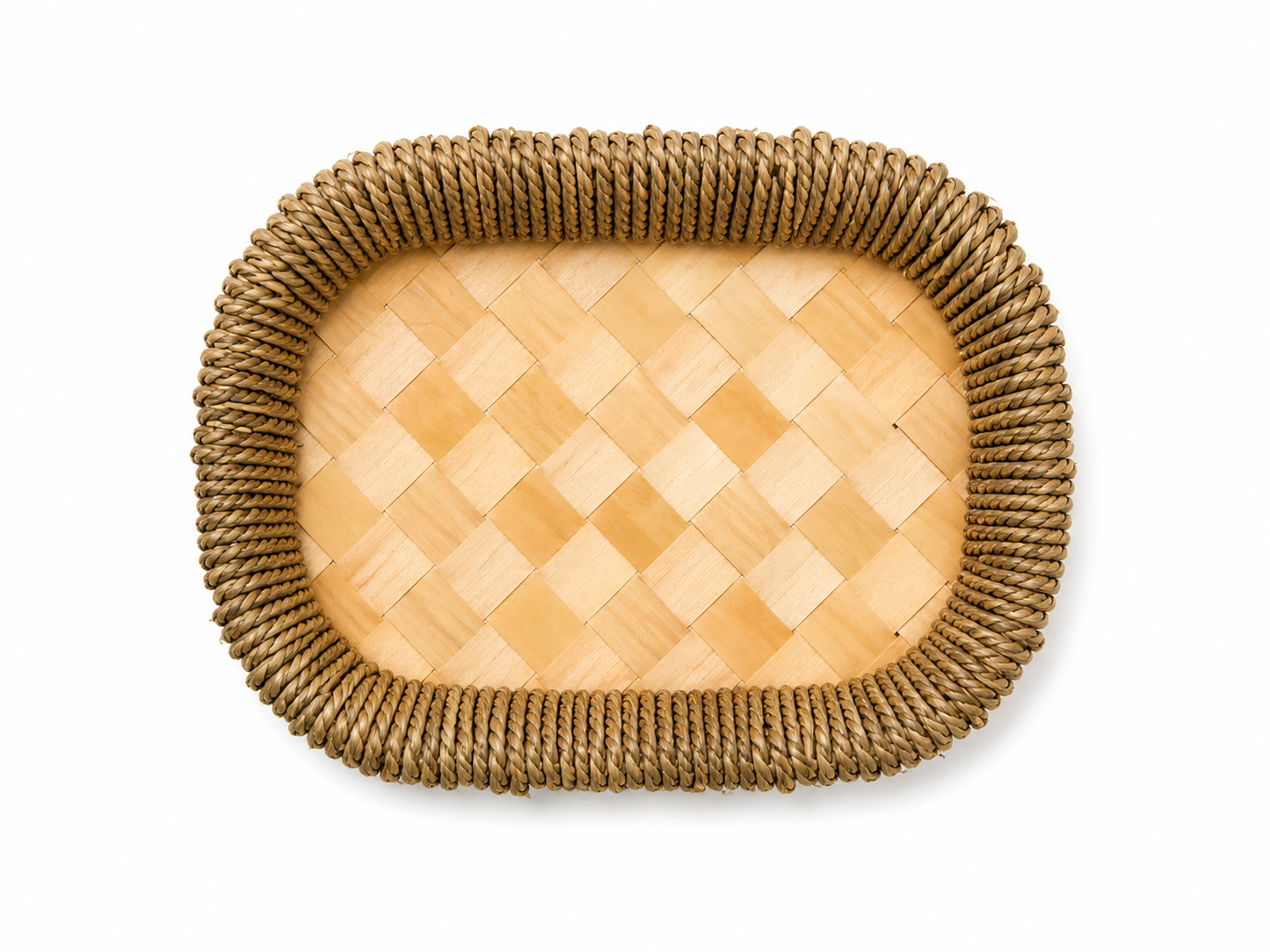 Oval  Woven Serving Tray
