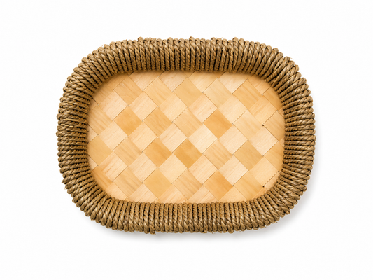 Oval  Woven Serving Tray
