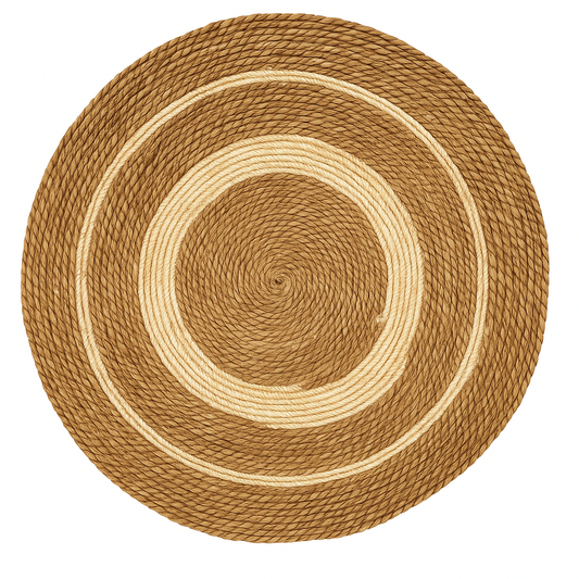 Rustic Jute Round Mat 80 cm