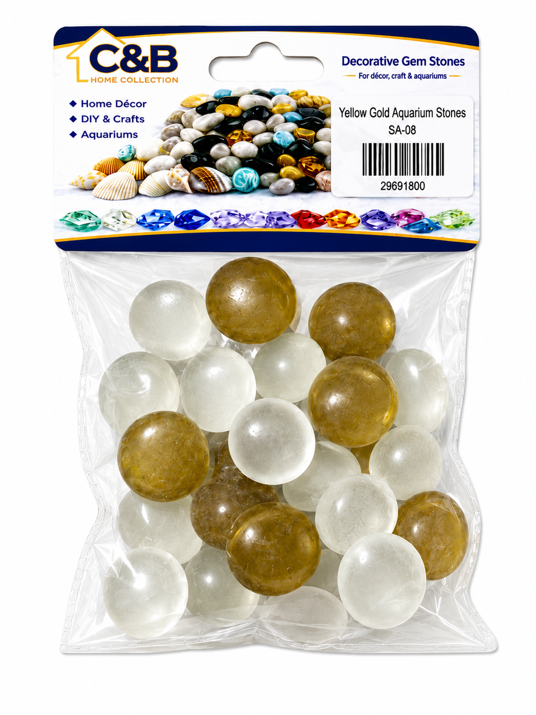 Yellow Gold Aquarium Stones