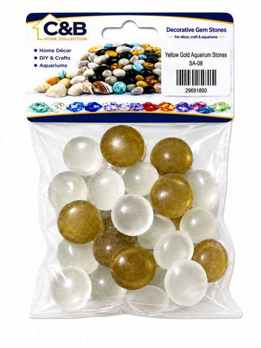 Yellow Gold Aquarium Stones