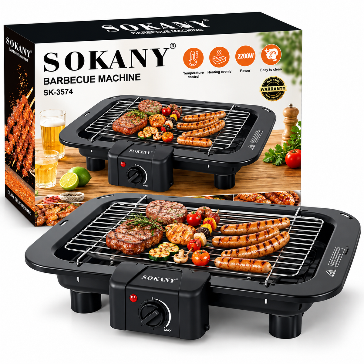 SOKANY Electric Barbecue Grill – SK-3574