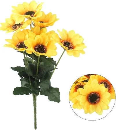 Artificial  Sunflower 7 Heads-50 cm