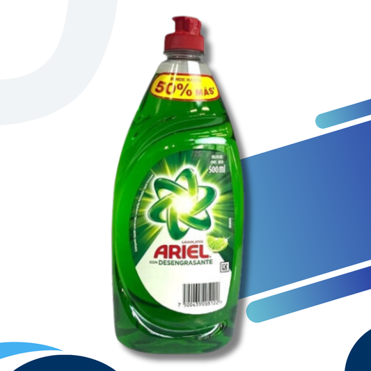 Ariel (Lava platos con desengrasante) 500ml