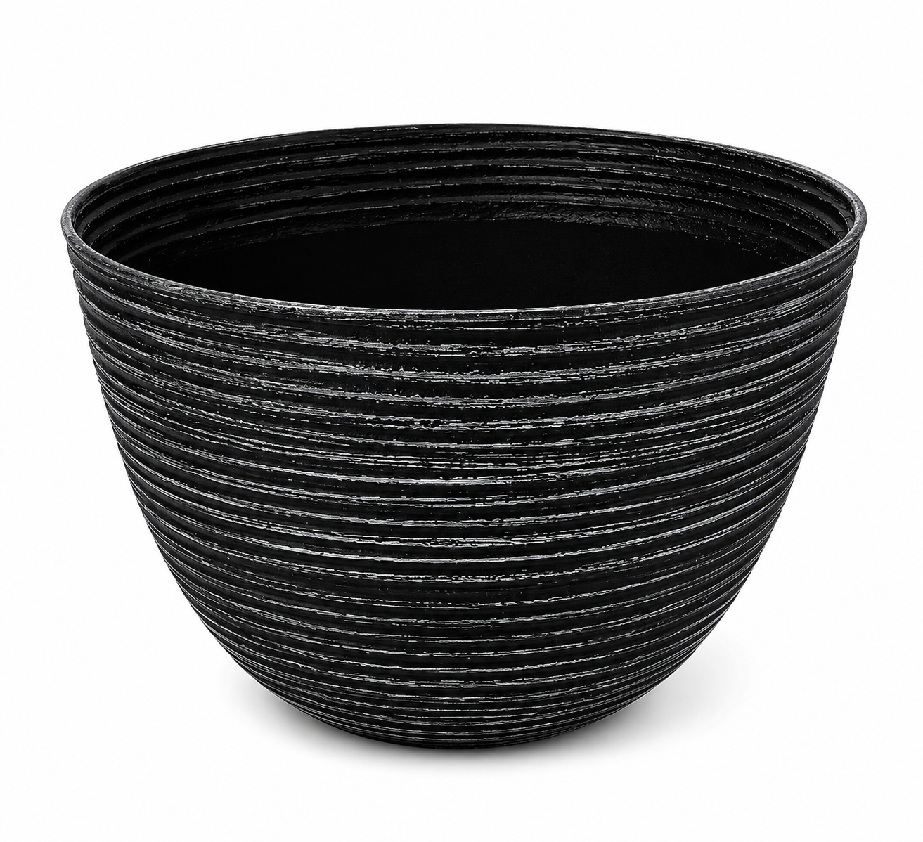 XL Round Ribbed Planter Pot