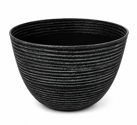 XL Round Ribbed Planter Pot
