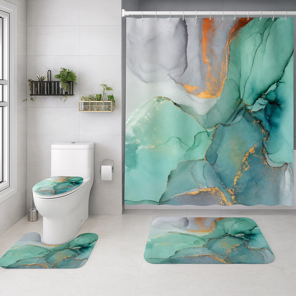 Elegant Aqua Marble Design