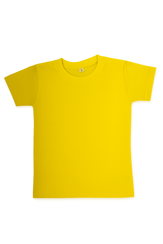 T-Shirt Yellow Plain Kids