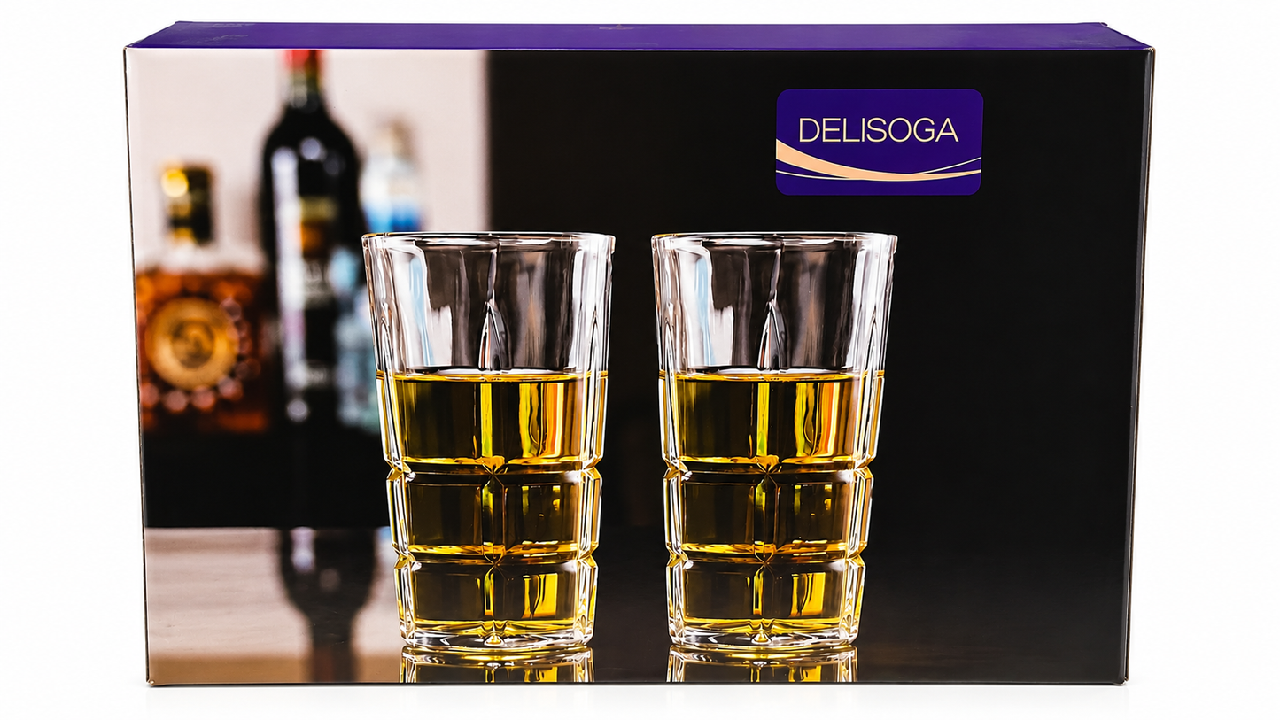 Delisoga Premium Glass Set – Set of 6