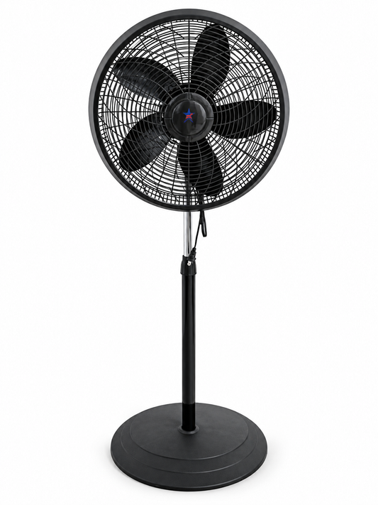 American Star 18-inch standing fan LFS-45S1 – front view