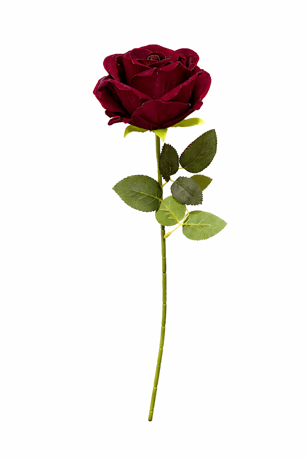 Emerald Elegance Artificial Rose Stem