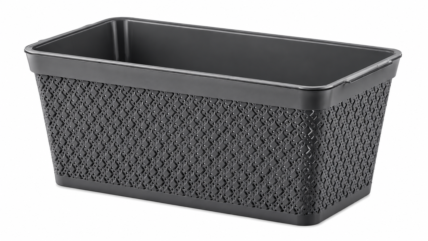 Decorative railing planters- Rectangle-textured surface