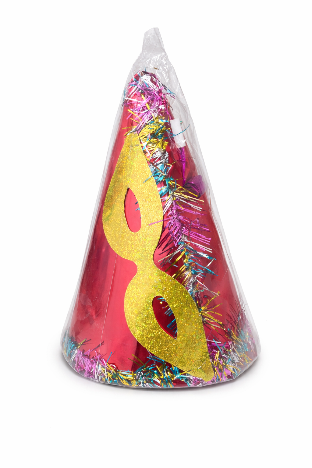 Carnival Party Hat with Glitter Mask &Tinsel Decoration
