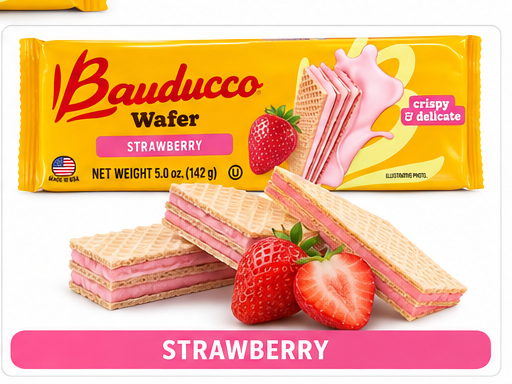 Strawberry wafer