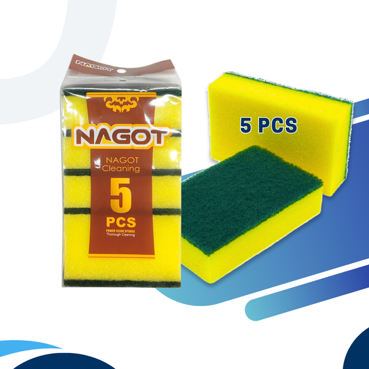 Dish Sponge with scrub pad (Large) 5 PCS