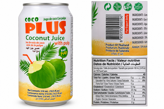 Coco Plus Coconut Juice with Pulp 310 ml