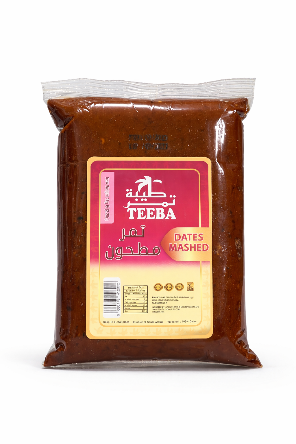 TEEBA DATES MASHED (PASTE)15x1kg