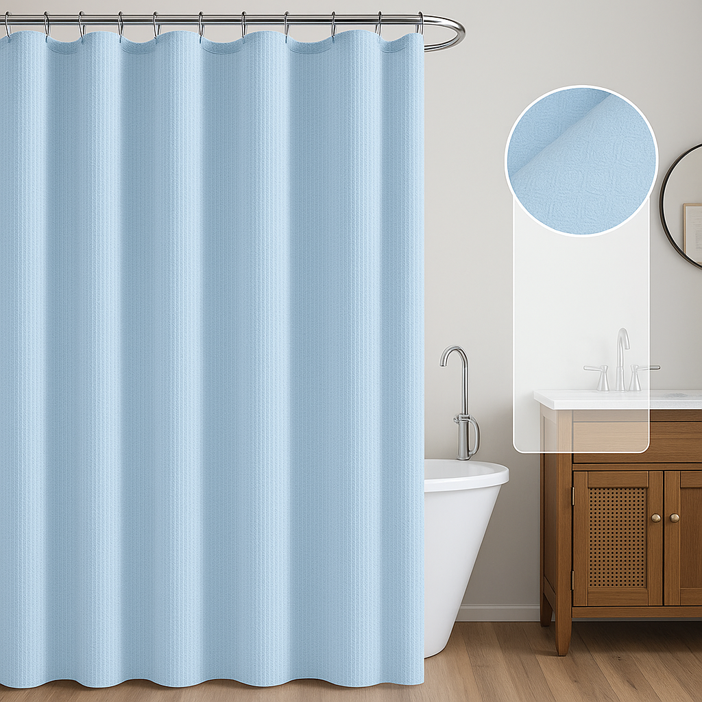 Naonao Heavy Weight Shower Curtain or Liner – 71" x 71"