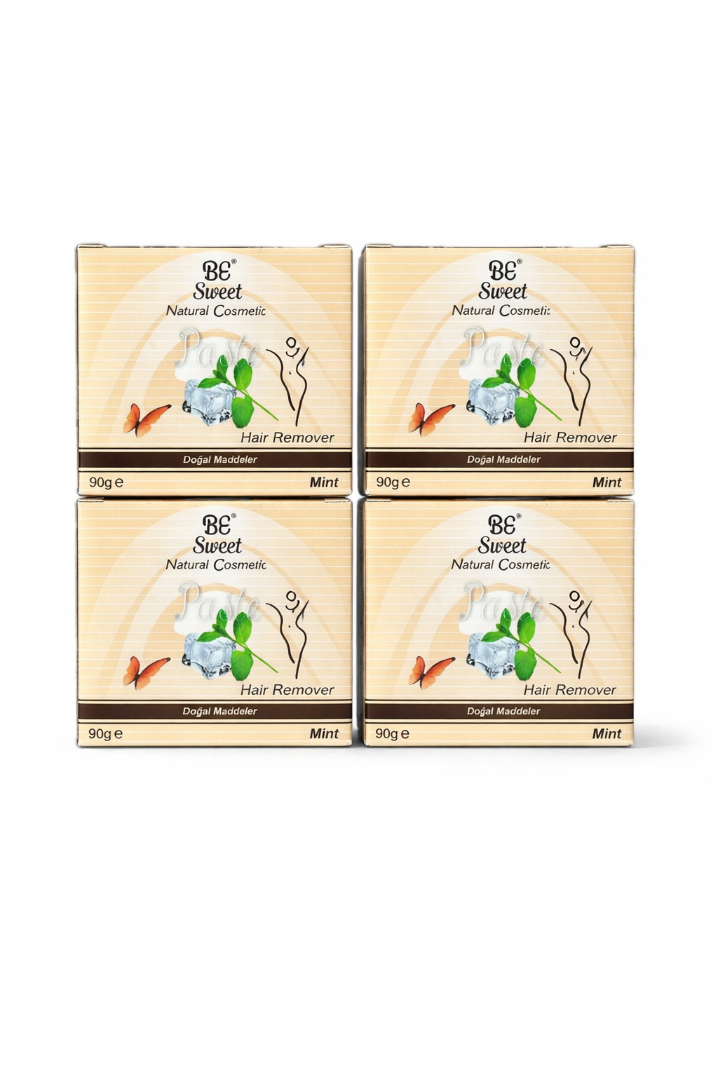 BE Sweet Natural Cosmetic Hair Remover Paste – Jasemin (6 Pack)