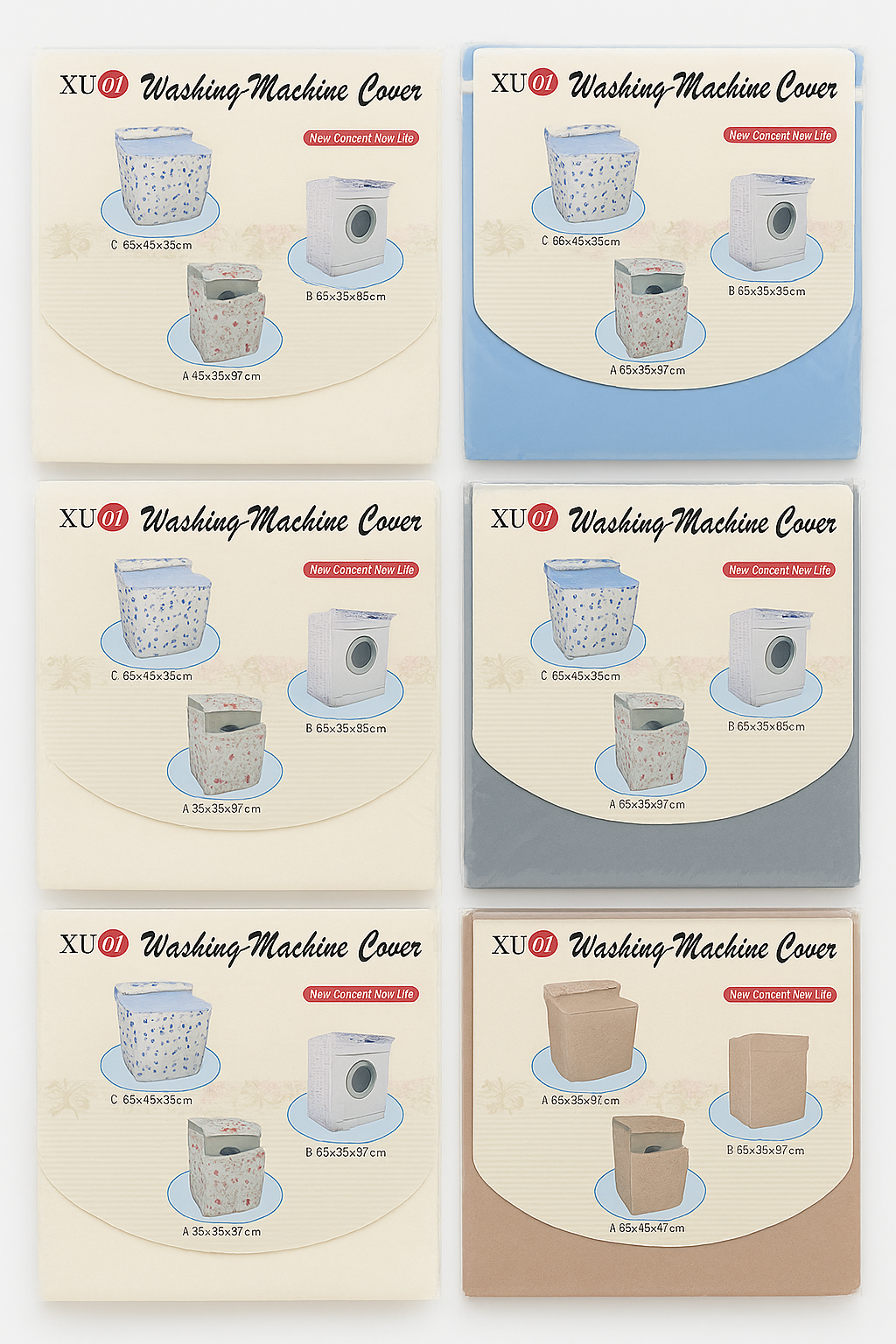 Wash-machine  Cover-Model B: 63×58×85 cm