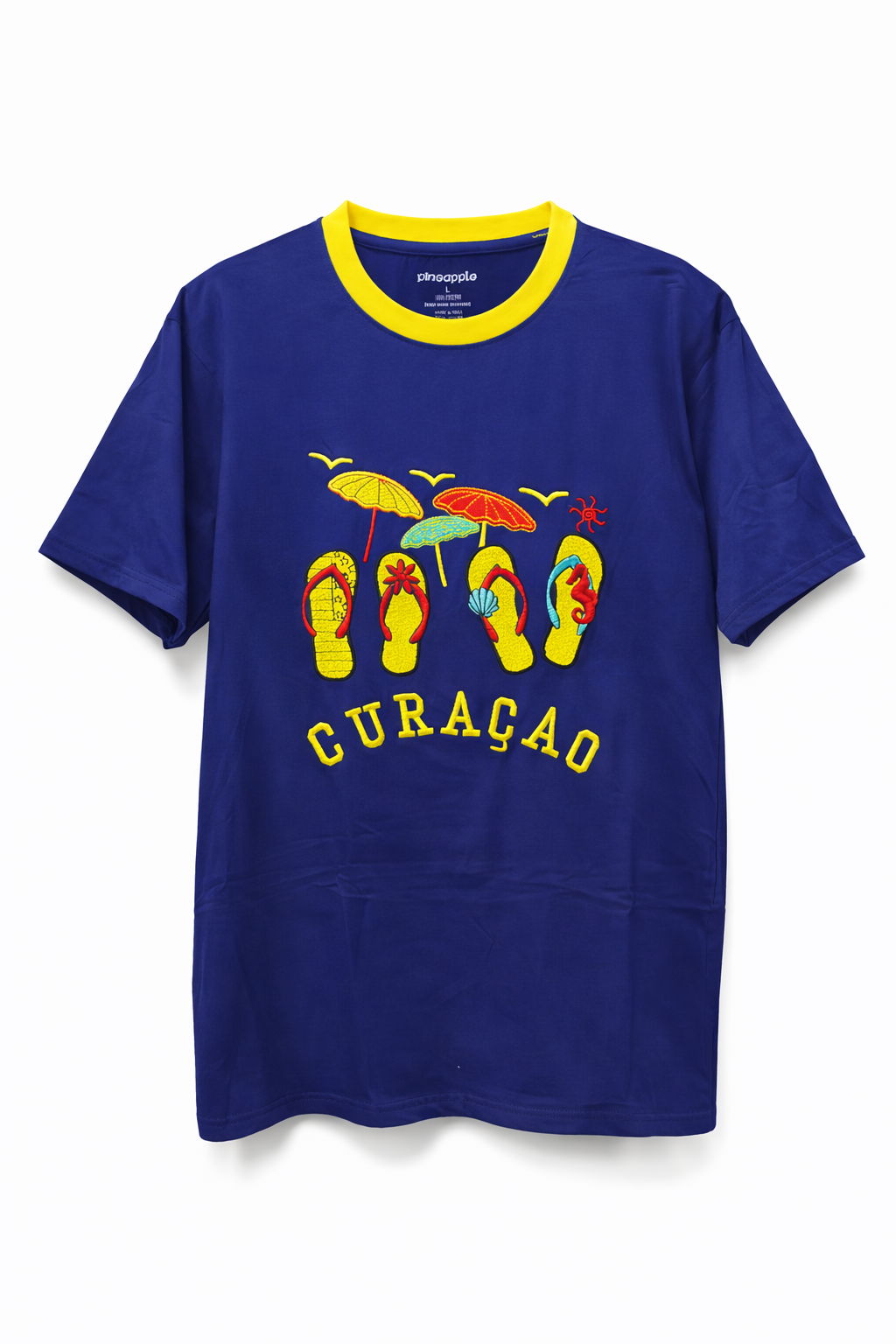 Curaçao Flip-Flops Embroidered T-Shirt