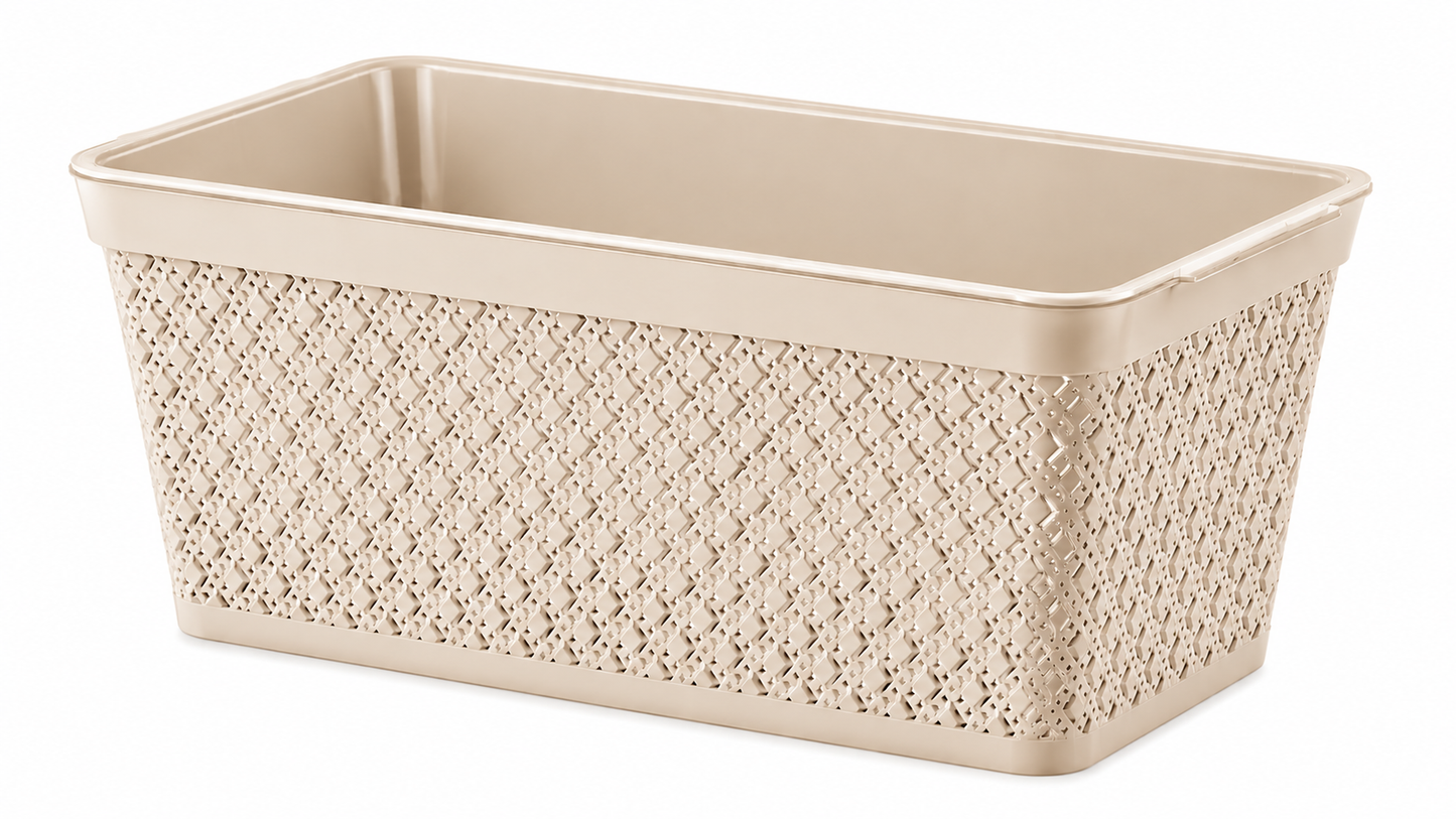 Decorative railing planters- Rectangle-textured surface