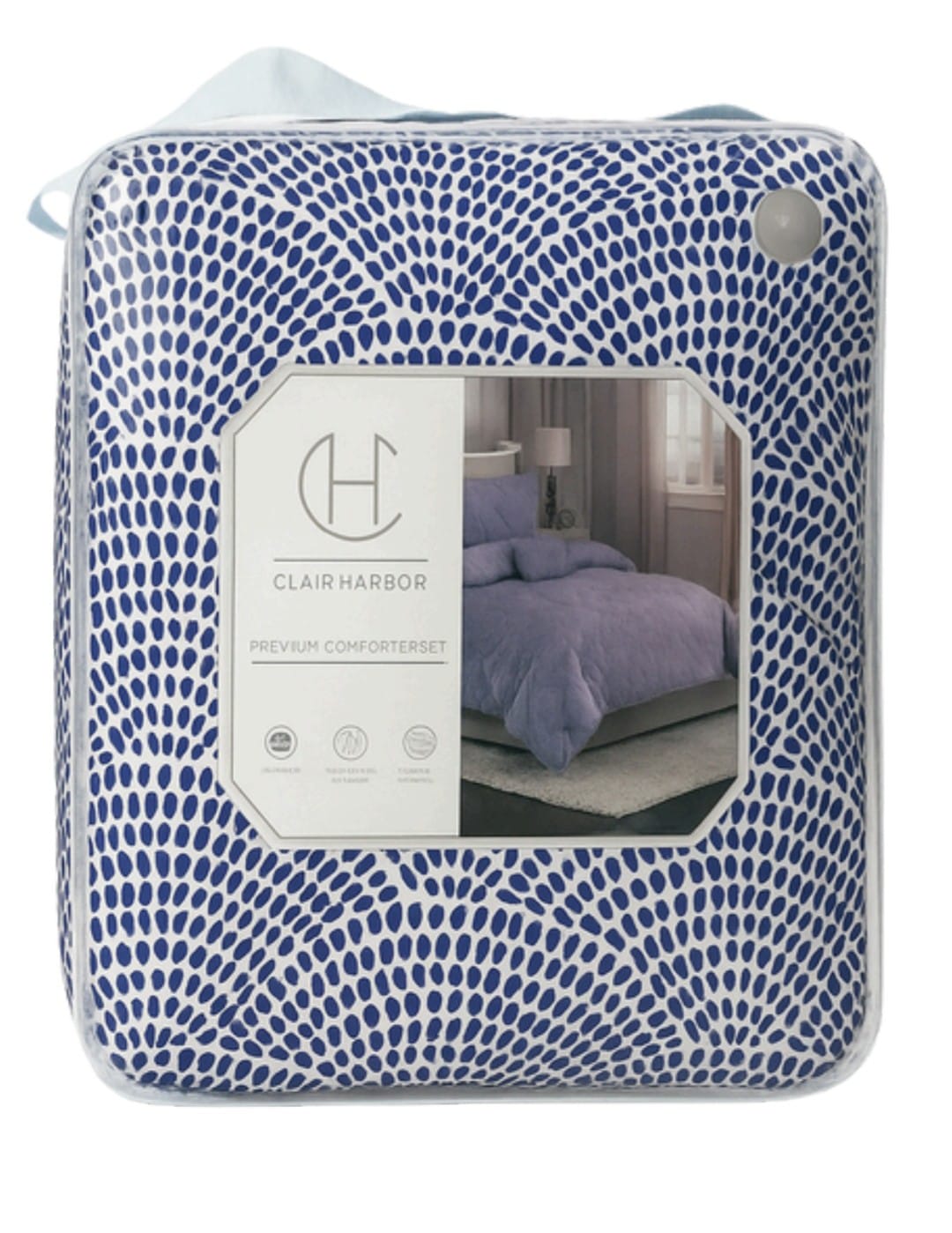 Blue Zebra Comforter 10 PC Set CH-Full Size