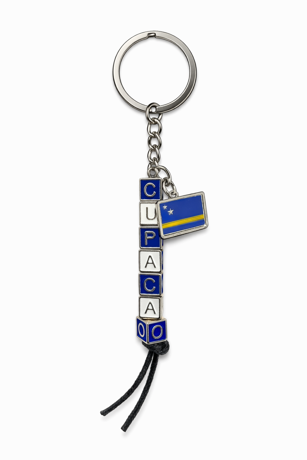 Curaçao Letter & Flag Keychain