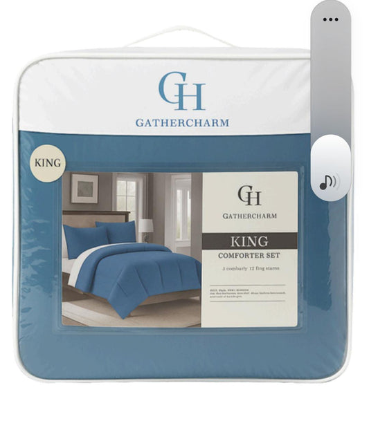 Lesu Blue Comforter 10 PC Set CH