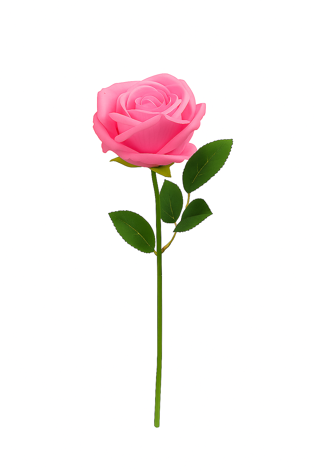 Emerald Elegance Artificial Rose Stem