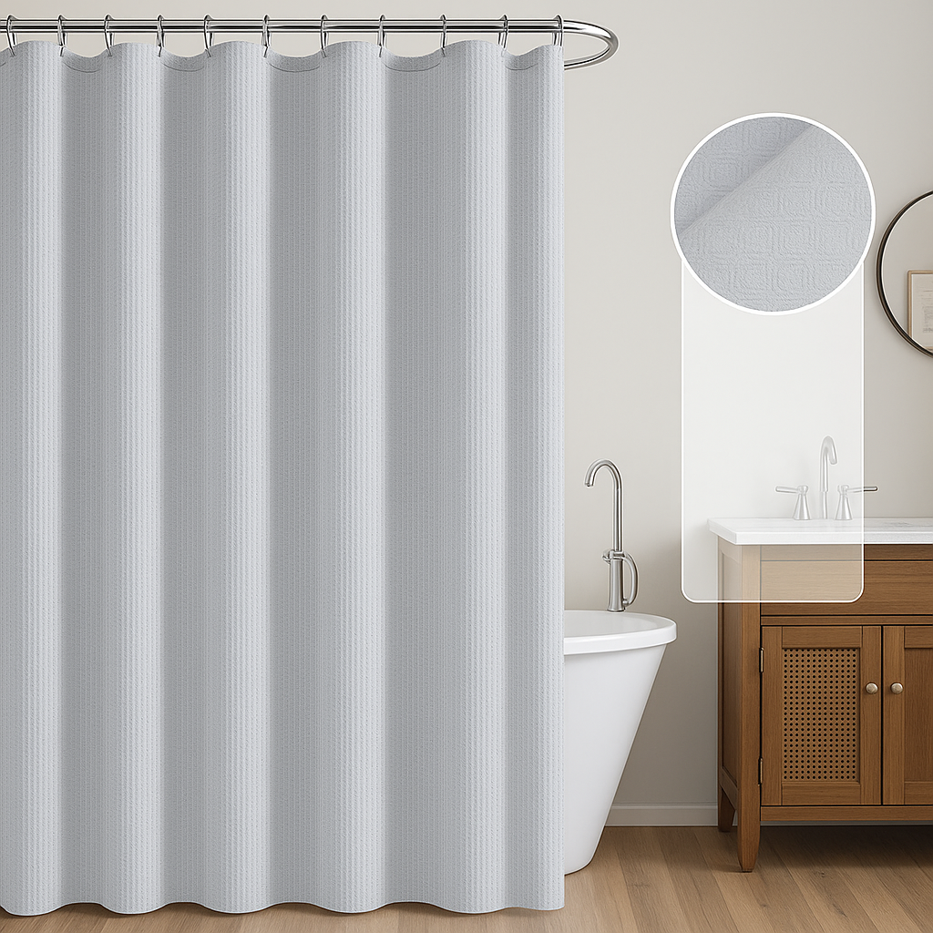 Naonao Heavy Weight Shower Curtain or Liner – 71" x 71"