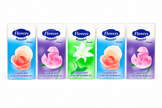 Flowers Beautiful Handkerchief Tissues