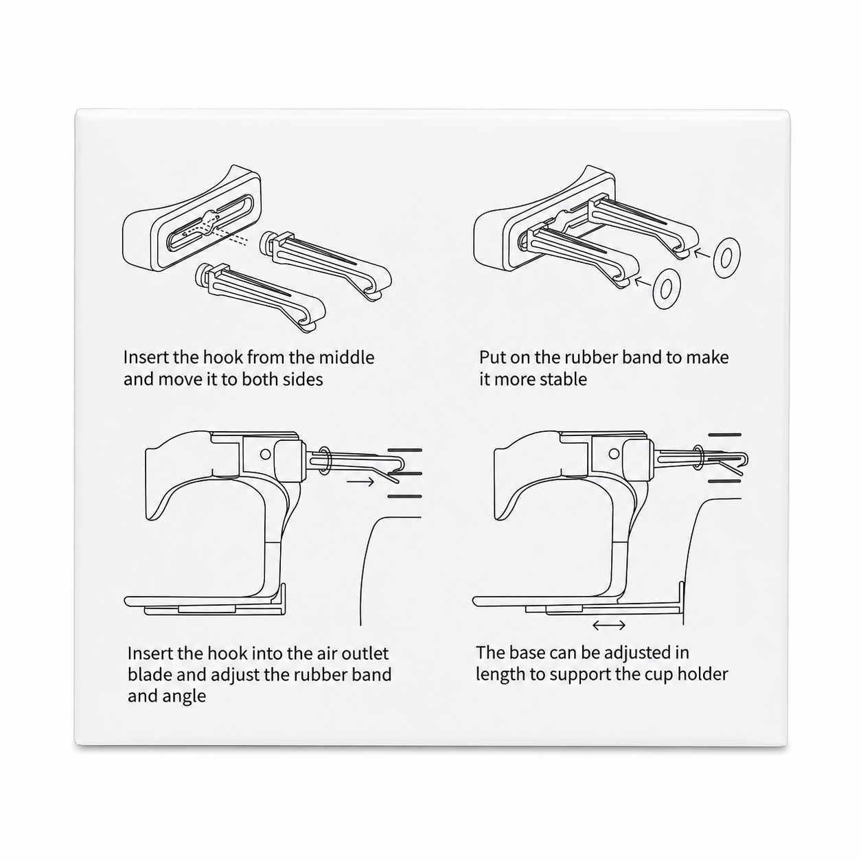 Universal Car Air Vent Cup Holder (X-15)