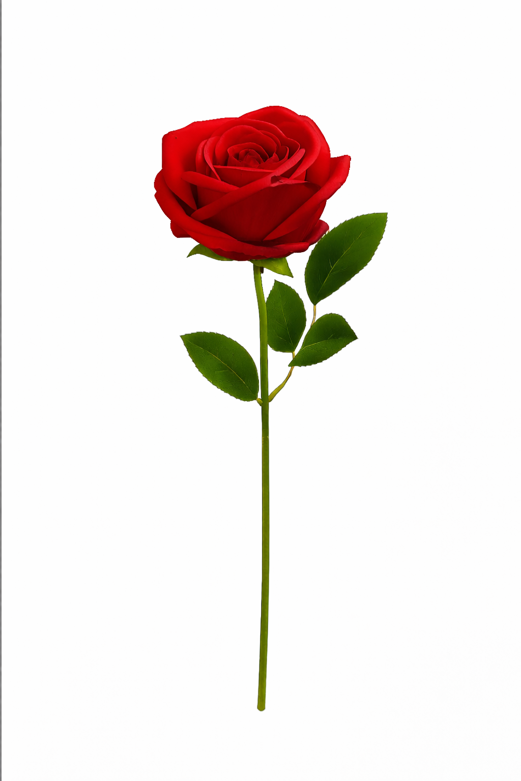 Emerald Elegance Artificial Rose Stem