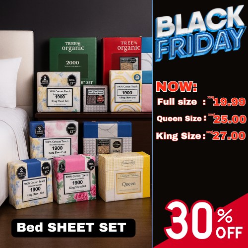 BedSheet  QUEEN Size Black Friday
