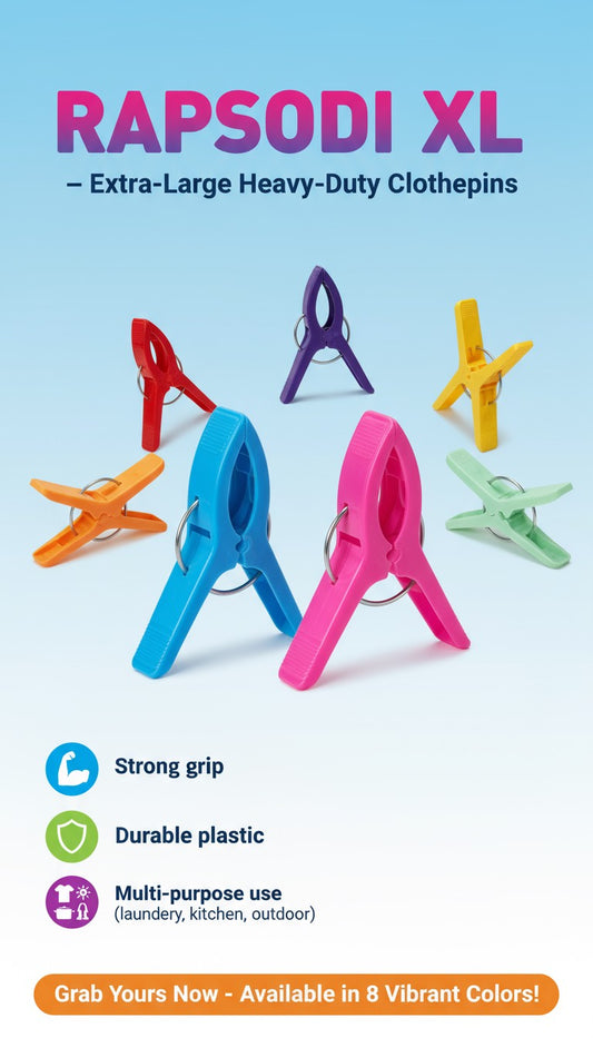 Product Description – RAPSODI XL Clothespins