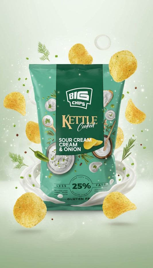 Chips Kettle Sour Cream 100g x 10 pcs