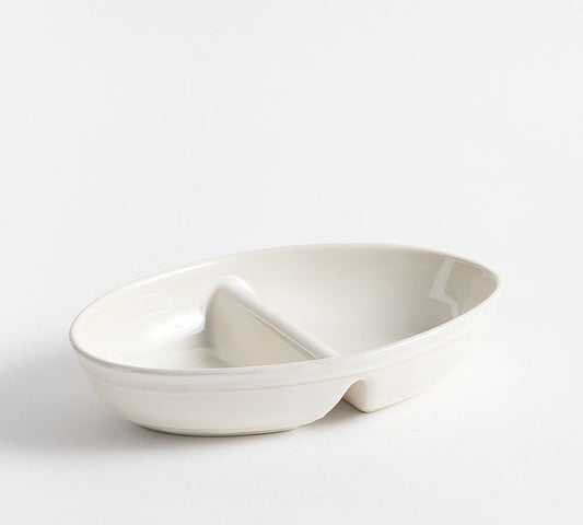 2-Compartment Divided Serving Dish