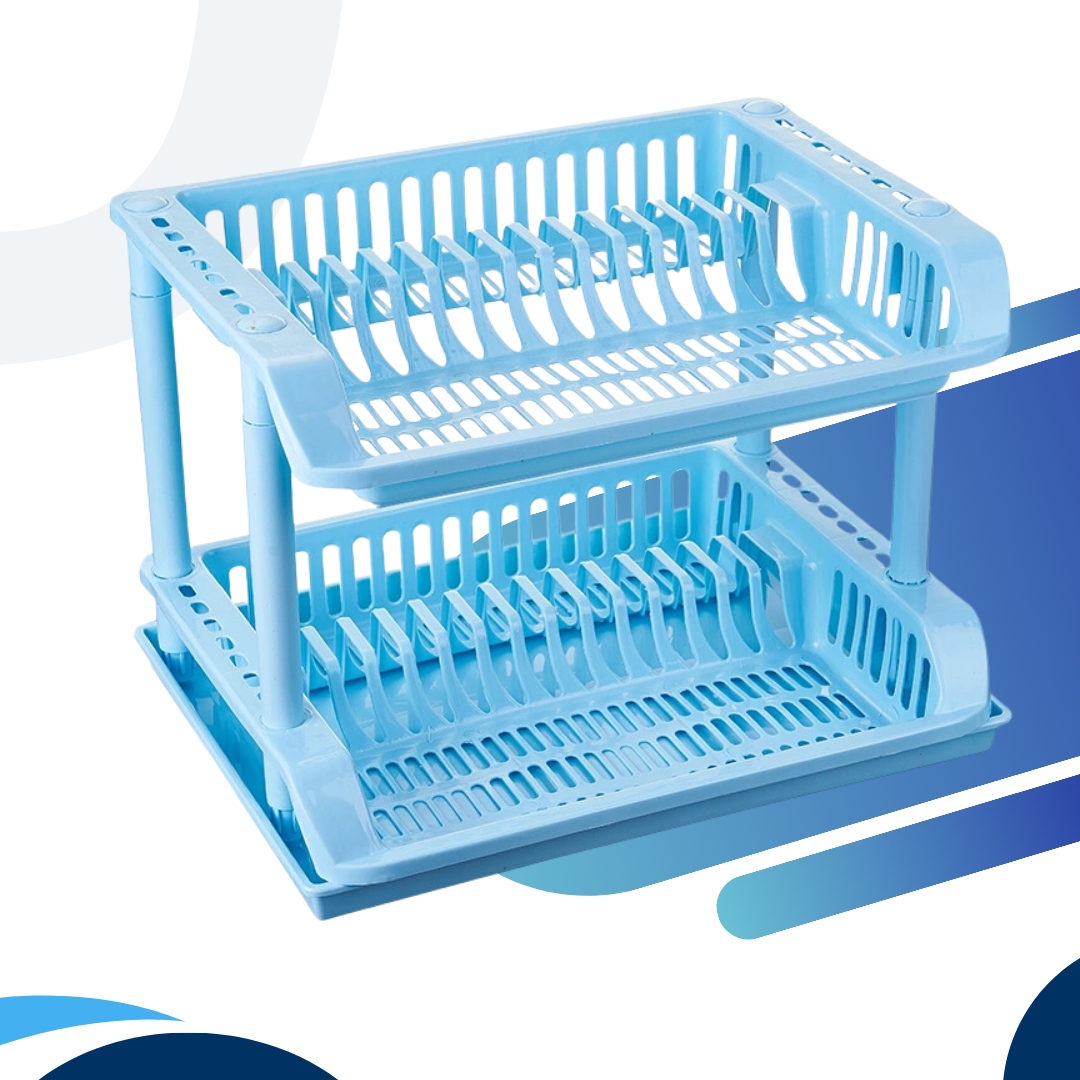 Plastic 2 Tier Dish Rack