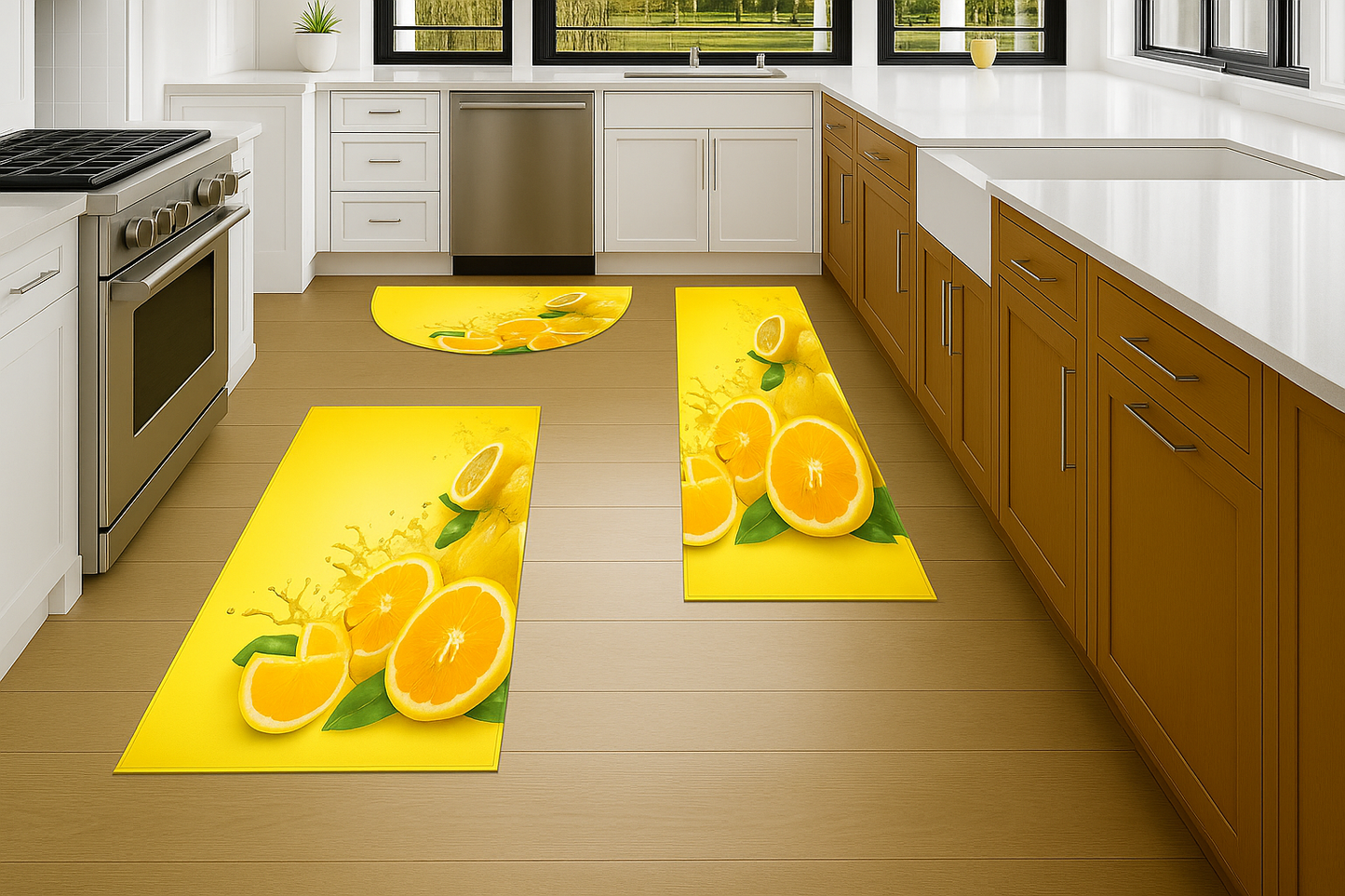 Citrus Splash Kitchen Mat Set