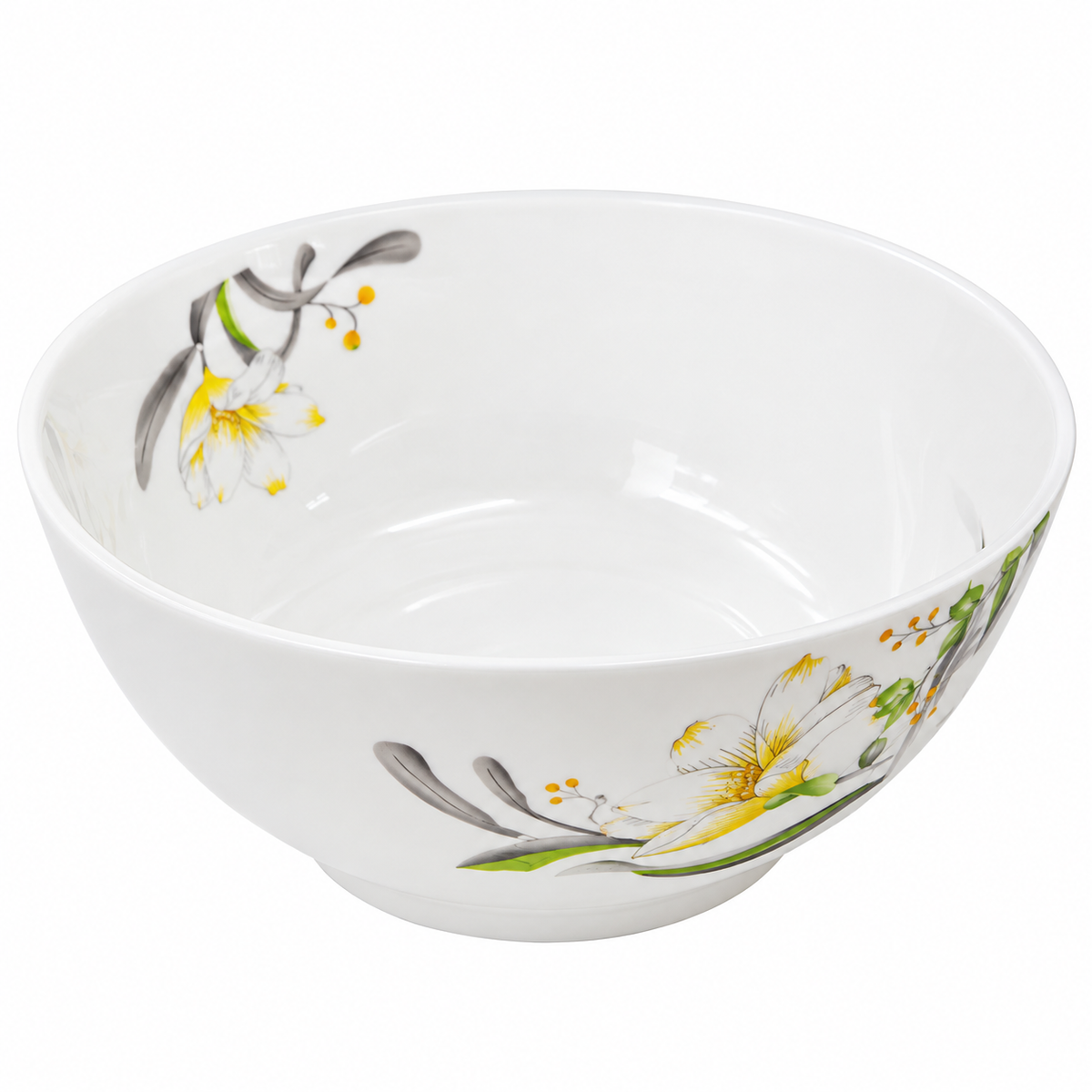 LOTUS floral bowl white background